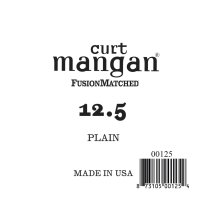 Curt Mangan Plain Steel Single Guitar String, Ball End .0125
