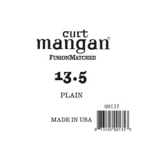 Curt Mangan Plain Steel Single Guitar String, Ball End .0135