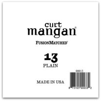 Curt Mangan Plain Steel Single Guitar String, Ball End .013