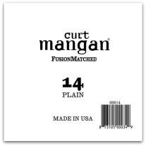 Curt Mangan Plain Steel Single Guitar String, Ball End .014