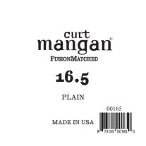 Curt Mangan Plain Steel Single Guitar String, Ball End .0165