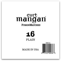 Curt Mangan Plain Steel Single Guitar String, Ball End .016