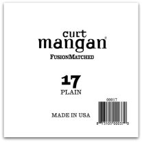 Curt Mangan Plain Steel Single Guitar String, Ball End .017