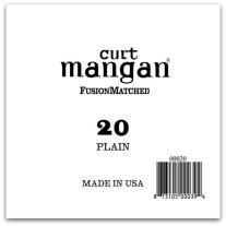 Curt Mangan Plain Steel Single Guitar String, Ball End .020