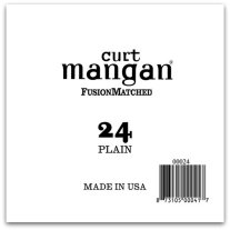 Curt Mangan Plain Steel Single Guitar String, Ball End .024