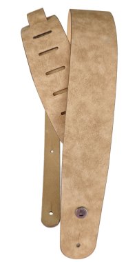 D'Addario 2.5 inch Brown Blasted Leather Guitar Strap 25VN01-DX