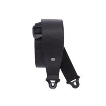 D'Addario 30BAL00 Comfort Leather Auto Lock Guitar Strap, 3'', Black
