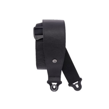 D'Addario 30BAL00 Comfort Leather Auto Lock Guitar Strap, 3'', Black