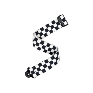 D'Addario 50BAL13 Auto Lock Guitar Strap, Skater Checkerboard