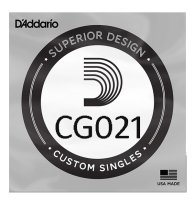 D'Addario Chrome Flatwound CG021 XL .021 inches (.53 mm) Single String