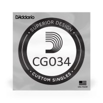 D'Addario Chrome Flatwound CG034 XL .034 inches (.86 mm) Single String