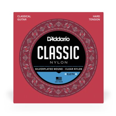 D'Addario EJ27H Classic Nylon HT Classical Guitar Strings, Full Set