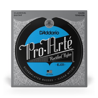 D'Addario EJ31 Classic Rectified Nylon HT Guitar Strings, Full Set