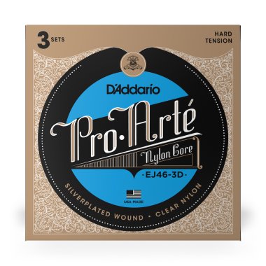 D'Addario EJ46-3D Pro Arte HT Classical Guitar Strings, 3 Full Sets