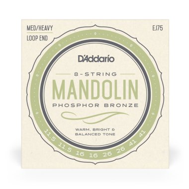 D'Addario EJ75 Phosphor Bronze Mandolin Strings Medium-Heavy 11.5-41
