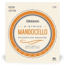 D'Addario EJ78 Phosphor Bronze Mandocello Strings, 22-74