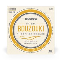 D'Addario EJ81 Irish Bouzouki Phosphor Bronze Wound, Full Set