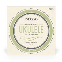 D'Addario EJ87S Titanium Ukulele, Soprano