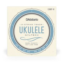 D'Addario EJ88T-8 Nyltech Ukulele, 8-string Tenor