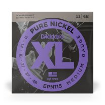 D'Addario EPN115 Pure Nickel Wound Electric Guitar Strings 11-48