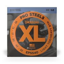 D'Addario EPS540 ProSteels Electric Guitar Light Top Hvy Bottom 10-52