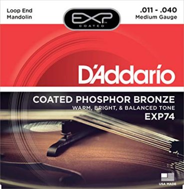 D'Addario EXP74 Mandolin Phosphor Bronze (8 strings), Full Set