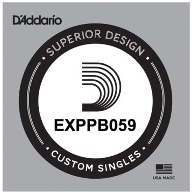 D'Addario EXPPB059 Phosphor Bronze Wound Acoustic, .059 gauge, Single