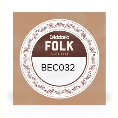 D'Addario Folk Nylon BEC032 2nd string (b), normal tension .032