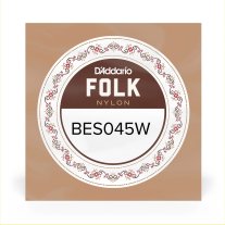 D'Addario Folk Nylon BES045W 6th string (E), normal tension .045