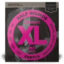 D'Addario Half Rounds ENR71-5 Long Scale (45-130)