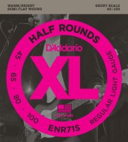 D'Addario Half Rounds ENR71S Short Scale (45-100) D'Addario Half Rounds ENR71S Short Scale (45-100)