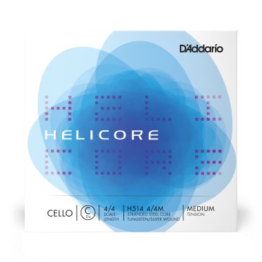 D'Addario Helicore Cello C 4/4 Medium Tension H514 4/4M, Single String