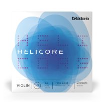 D'Addario Helicore Violin H310 1/8 Medium Tension, Ball End, Full Set
