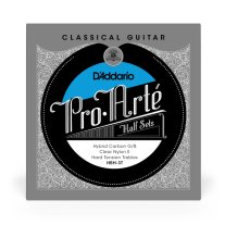 D'Addario Hybrid Carbon G/B Clear Nylon E HT Guitar Strings Treble Set
