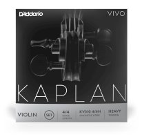 D'Addario Kaplan Vivo Violin, 4/4 Scale, Heavy Tension, Ball, Full Set
