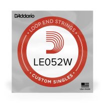 D'Addario LE052W Nickel Wound Loop End .052 in, Single String