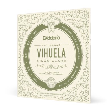 D'addario MV10C Vihuela Strings, Custom Hard Tension