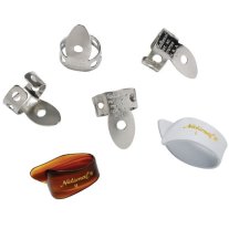 D'Addario National Stainless Steel Finger Picks and Thumb Picks 6-Pack