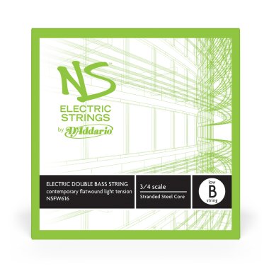 D'Addario NS Electric Double Bass Low B, Single String