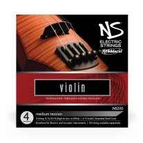 D'Addario NS310 NS Electric Violin Strings, Ball End, Full Set