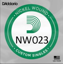 D'Addario NW023 XL Nickel Wound Electric String, .023 gauge, Single