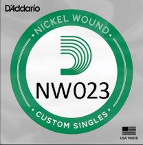 D'Addario NW023 XL Nickel Wound Electric String, .023 gauge, Single