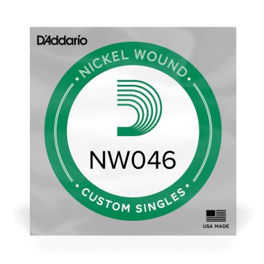 D'Addario NW046 XL Nickel Wound Electric String, .046 gauge, Single