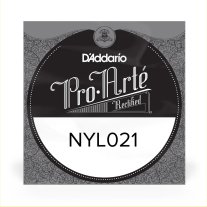 D'Addario NYL021 Classical Guitar Rectified Nylon .021 single string