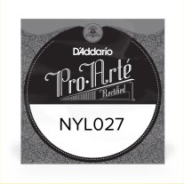 D'Addario NYL027 Classical Guitar Rectified Nylon .027 single string