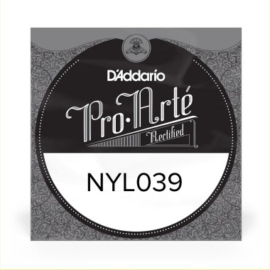 D'Addario NYL039 Classical Guitar Rectified Nylon .039 single string