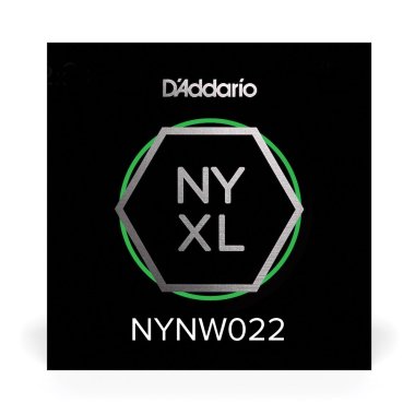 D'Addario NYXL Nickel Plated Steel Wound Electric Guitar Single .022