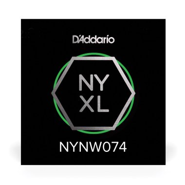 D'Addario NYXL Nickel Plated Steel Wound Electric Guitar Single .074