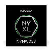 D'Addario NYXL Nickel Plated Steel Wound Electric Guitar Single .033
