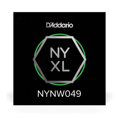 D'Addario NYXL Nickel Plated Steel Wound Electric Guitar Single .049